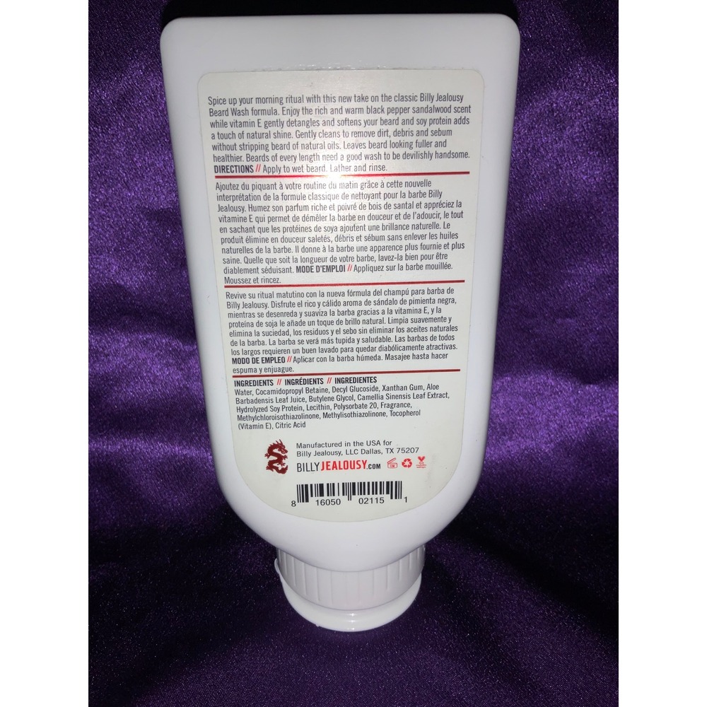 Billy Jealousy Devil's Delight Beard Wash, Men's‎ Grooming, 8 fl oz - Picture 2 of 3